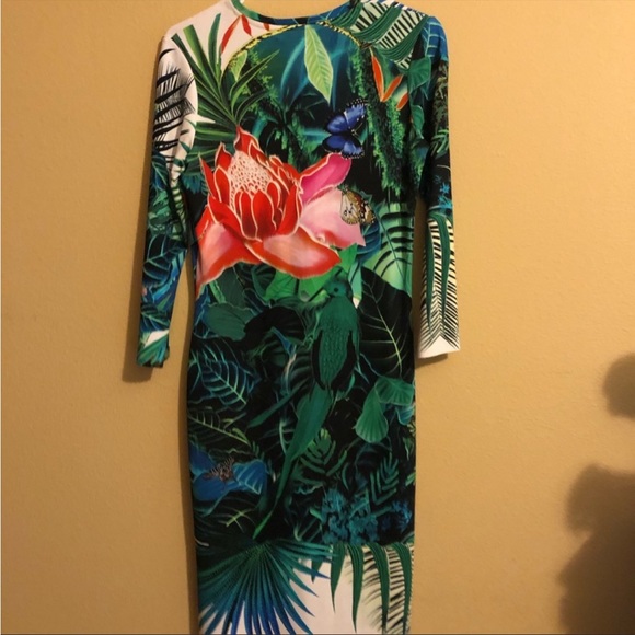 Roberto Cavalli Tropical Dress, sz M - Picture 4 of 4